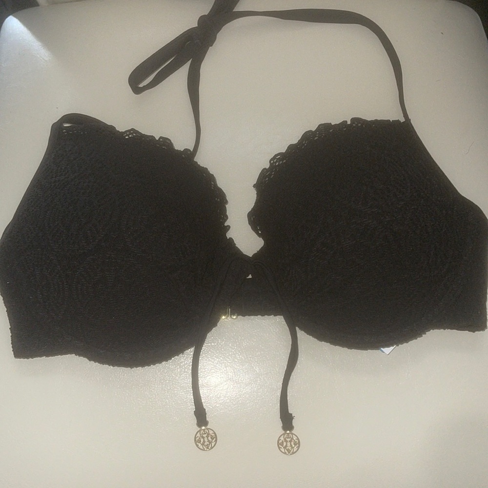H&M push up bikini top with lace overlay